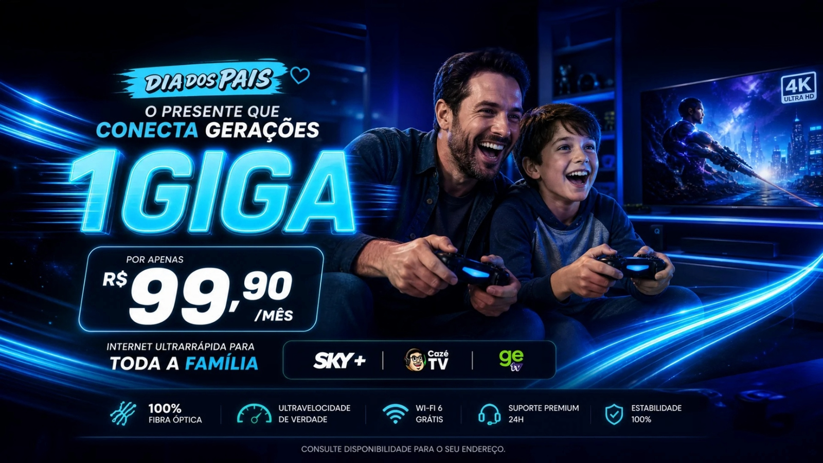 Promoção Quick Fibra: plano 1 Giga para Quatis