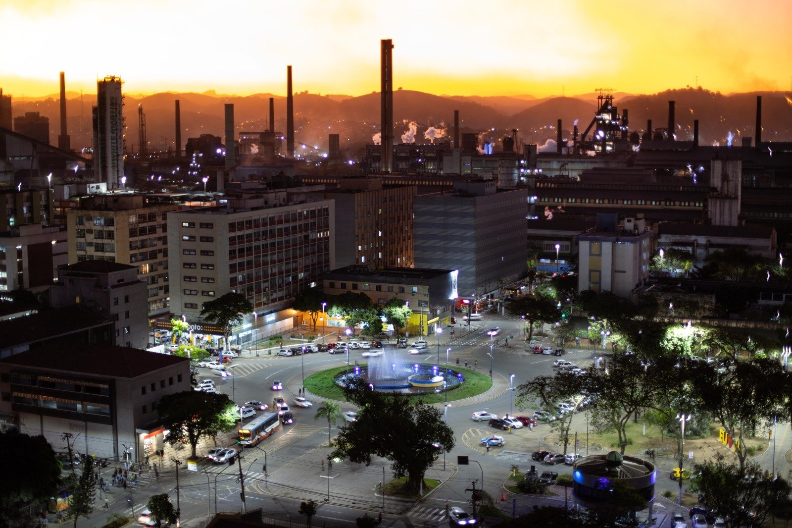 Vista panorâmica de Volta Redonda, a Cidade do Aço